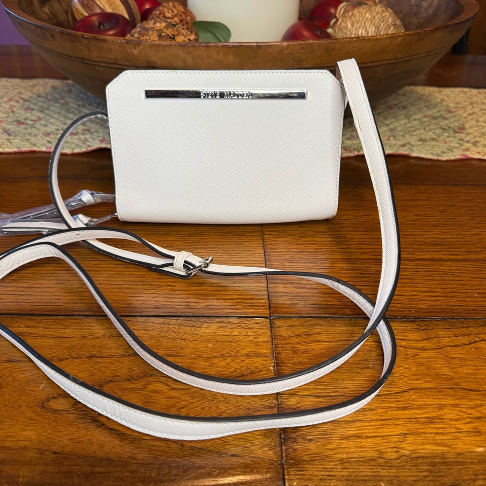 Steve Madden white mini crossbody NWOT